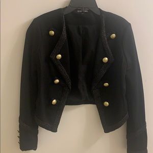 Black cropped jacket